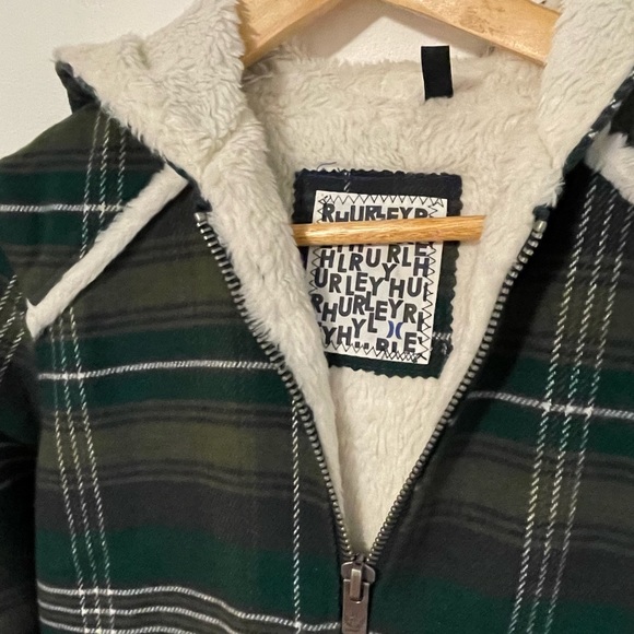 Hurley Plaid & Sherpa Winter Jacket - Picture 3 of 3